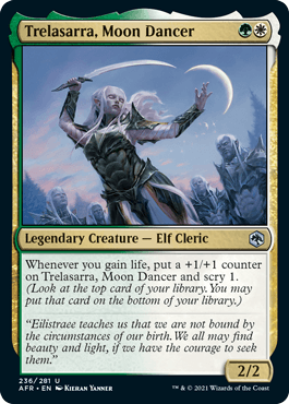 Trelasarra, Moon Dancer (FOIL) : DUNGEONS & DRAGONS: ADVENTURES IN THE FORGOTTEN REALMS - 236/281