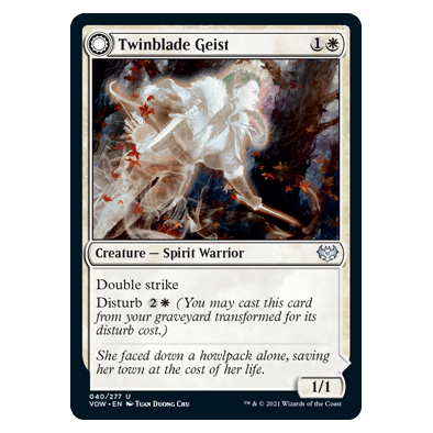 Twinblade Geist // Twinblade Invocation : INNISTRAD CRIMSON VOW - 040/277