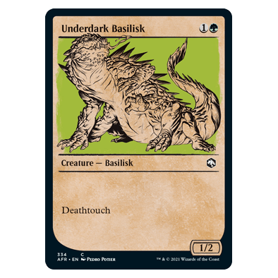 Underdark Basilisk (Showcase) : DUNGEONS & DRAGONS: ADVENTURES IN THE FORGOTTEN REALMS - 334