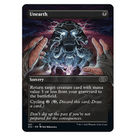 Unearth (BORDERLESS) (FOIL) : DOUBLE MASTERS 2022 - 357