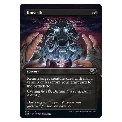 Unearth (BORDERLESS) (FOIL) : DOUBLE MASTERS 2022 - 357