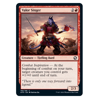Valor Singer : DUNGEONS & DRAGONS: ADVENTURES IN THE FORGOTTEN REALMS - 165/281
