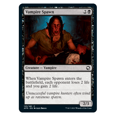 Vampire Spawn : DUNGEONS & DRAGONS: ADVENTURES IN THE FORGOTTEN REALMS - 123/281