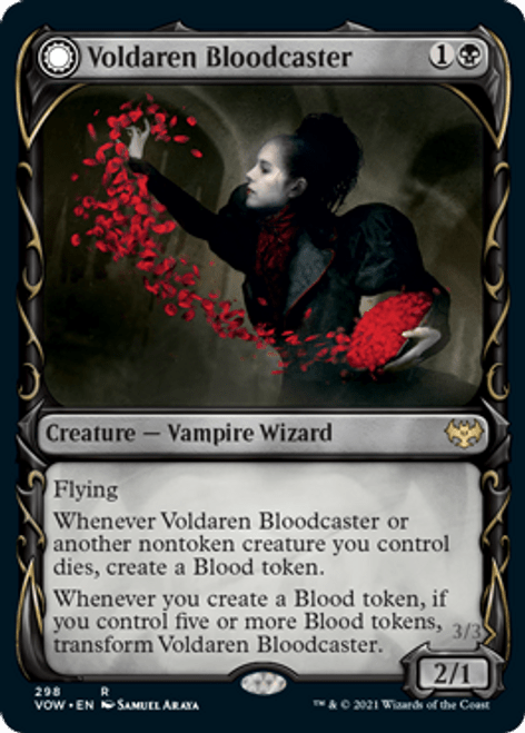 Voldaren Bloodcaster // Bloodbat Summoner : INNISTRAD CRIMSON VOW - 298 - Lockett Labs UK