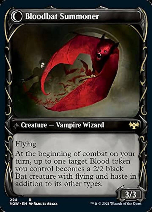 Voldaren Bloodcaster // Bloodbat Summoner : INNISTRAD CRIMSON VOW - 298