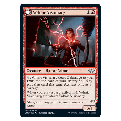 Voltaic Visionary // Volt-Charged Berserker : INNISTRAD CRIMSON VOW - 183/277