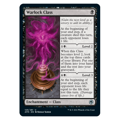 Warlock Class : DUNGEONS & DRAGONS: ADVENTURES IN THE FORGOTTEN REALMS - 125/281