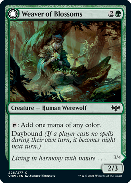 Weaver of Blossoms // Blossom-Clan Werewolf : INNISTRAD CRIMSON VOW -  226/277 - Lockett Labs UK
