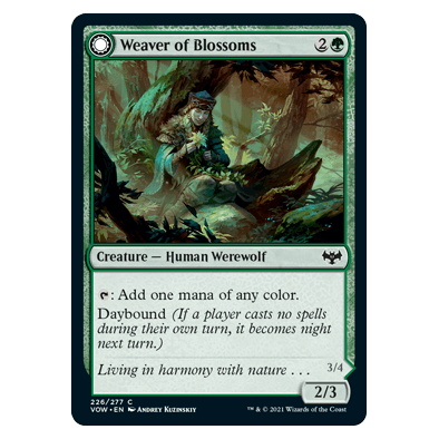 Weaver of Blossoms // Blossom-Clan Werewolf : INNISTRAD CRIMSON VOW -  226/277