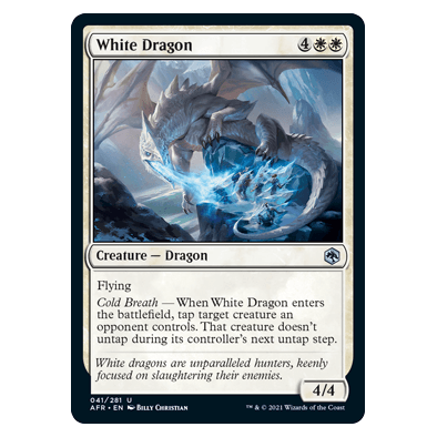 White Dragon : DUNGEONS & DRAGONS: ADVENTURES IN THE FORGOTTEN REALMS - 041/281