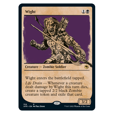 Wight (Showcase) : DUNGEONS & DRAGONS: ADVENTURES IN THE FORGOTTEN REALMS - 316