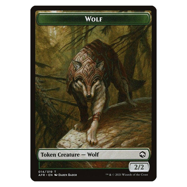 Wolf Token : DUNGEONS & DRAGONS: ADVENTURES IN THE FORGOTTEN REALMS - 014/019