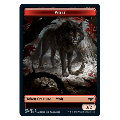 Wolf Token : INNISTRAD CRIMSON VOW - 011/021