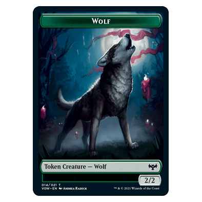 Wolf Token : INNISTRAD CRIMSON VOW - 014/021
