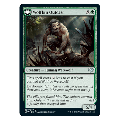 Wolfkin Outcast // Wedding Crasher : INNISTRAD CRIMSON VOW - 229/277