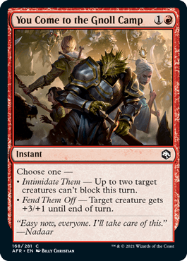 You Come to the Gnoll Camp (FOIL) : DUNGEONS & DRAGONS: ADVENTURES IN THE FORGOTTEN REALMS - 168/281