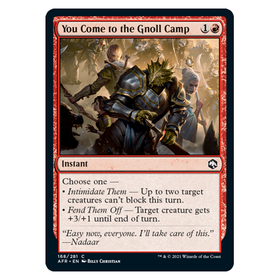 You Come to the Gnoll Camp (FOIL) : DUNGEONS & DRAGONS: ADVENTURES IN THE FORGOTTEN REALMS - 168/281