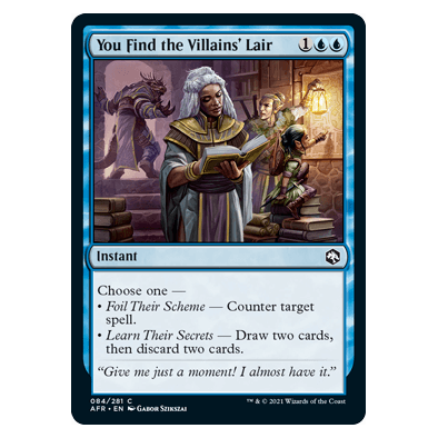 You Find the Villains' Lair : DUNGEONS & DRAGONS: ADVENTURES IN THE FORGOTTEN REALMS - 084/281