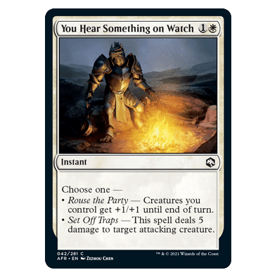 You Hear Something on Watch : DUNGEONS & DRAGONS: ADVENTURES IN THE FORGOTTEN REALMS - 042/281