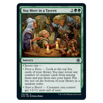 You Meet in a Tavern : DUNGEONS & DRAGONS: ADVENTURES IN THE FORGOTTEN REALMS - 215/281