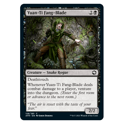 Yuan-Ti Fang-Blade : DUNGEONS & DRAGONS: ADVENTURES IN THE FORGOTTEN REALMS - 128/281