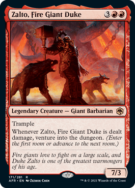 Zalto, Fire Giant Duke : DUNGEONS & DRAGONS: ADVENTURES IN THE FORGOTTEN REALMS - 171/281 - Lockett Labs UK