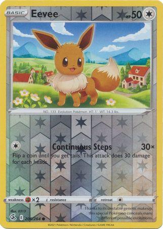 Eevee : FUSION STRIKE (Reverse holo) - 205/264 - Lockett Labs UK