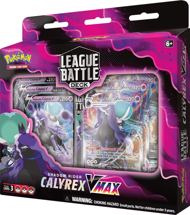 Pokemon : League Battle Decks - Ice Rider Calyrex VMAX/Shadow Rider Calyrex VMAX - Lockett Labs UK