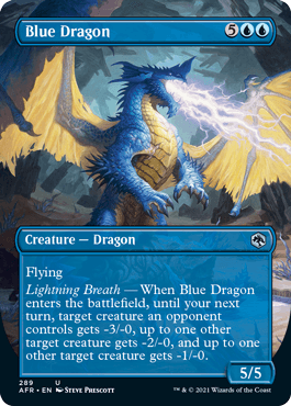 Blue Dragon (BORDERLESS) : DUNGEONS & DRAGONS: ADVENTURES IN THE FORGOTTEN REALMS - 289 - Lockett Labs UK
