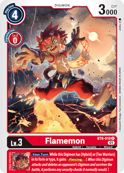 Flamemon : DOUBLE DIAMOND - BT6-010 - Lockett Labs UK