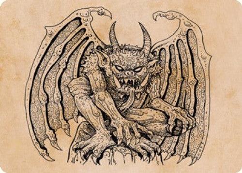 Cloister Gargoyle : DUNGEONS & DRAGONS: ADVENTURES IN THE FORGOTTEN REALMS (Art card) - 65/81 - Lockett Labs UK